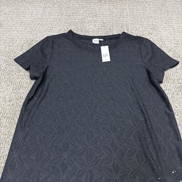 Gap Blouse Black Short Sleeve Women’s Size Small NWT - Picture 5 of 11